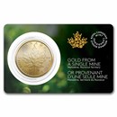 2022 RCM 1 oz Gold Maple Leaf Single-Sourced Mine BU (Assay Card)