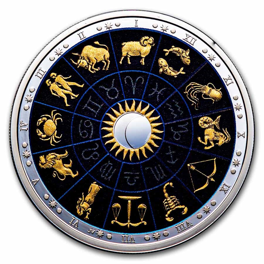 2022 RCM 2 oz Silver $30 Signs of the Zodiac