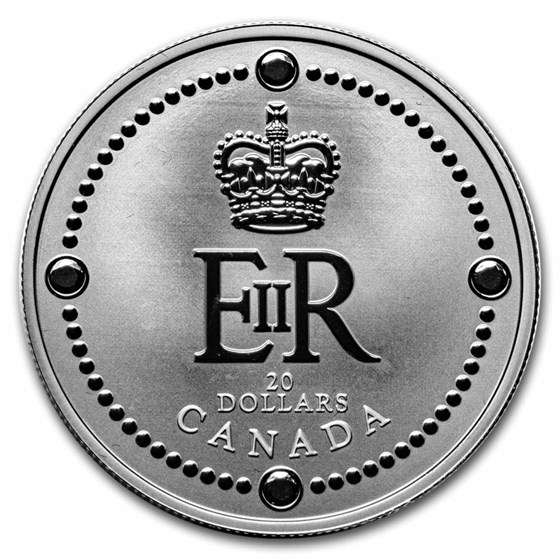 Buy 2022 RCM $20 Silver Queen Elizabeth II's Royal Cypher | APMEX