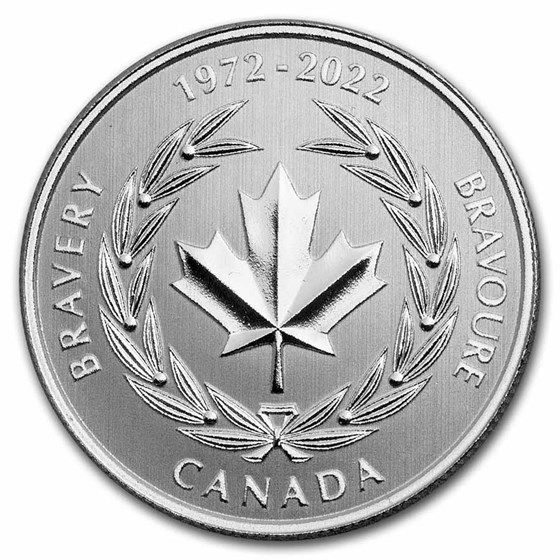 2022 RCM $5 Ag Moments to Hold 50th Anniv of the Medal of Bravery 2022 RCM $5 Ag Moments to Hold 50th Anniv of the Medal of Bravery