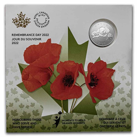 2022 RCM $5 Silver Moments to Hold: Remembrance Day 2022 RCM $5 Silver Moments to Hold: Remembrance Day