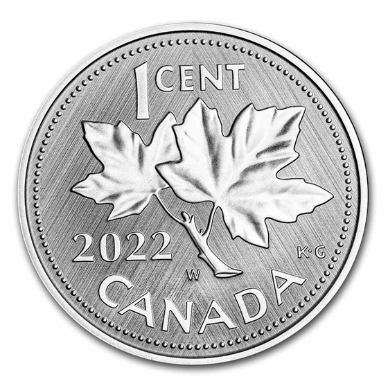 2022 RCM Ag 10th Anniv of the Farewell to the Penny W Mint Mark 2022 RCM Ag 10th Anniv of the Farewell to the Penny W Mint Mark