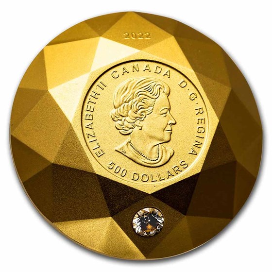 2022 RCM Proof Gold $500 Diamond-Shaped Forevermark Diamond 2022 RCM Proof Gold $500 Diamond-Shaped Forevermark Diamond