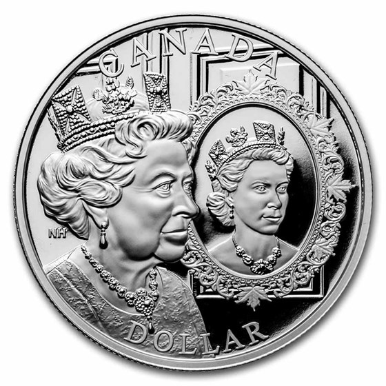 2022 RCM Silver Dollar Platinum Jubilee of Queen Elizabeth II Pf 2022 RCM Silver Dollar Platinum Jubilee of Queen Elizabeth II Pf