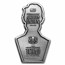 2022 Rep.of Chad 2 oz Silver Abraham Lincoln Bust Shaped Coin