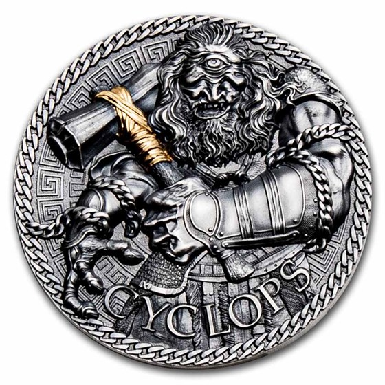 2022 Republic of Cameroon 1 oz Silver Greek Mythology; Cyclops 2022 Republic of Cameroon 1 oz Silver Greek Mythology; Cyclops