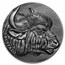 2022 Republic of Cameroon 2 oz Silver Antique African Buffalo