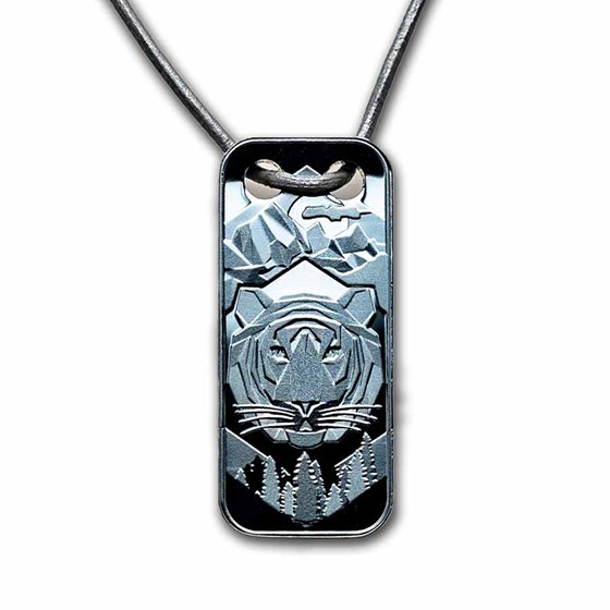 2022 Republic of Cameroon Silver Coin Year of the Tiger Pendant 2022 Republic of Cameroon Silver Coin Year of the Tiger Pendant