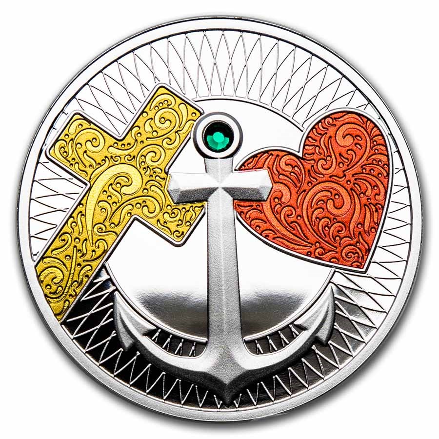 2022 Republic of Cameroon Silver Faith, Hope, Love