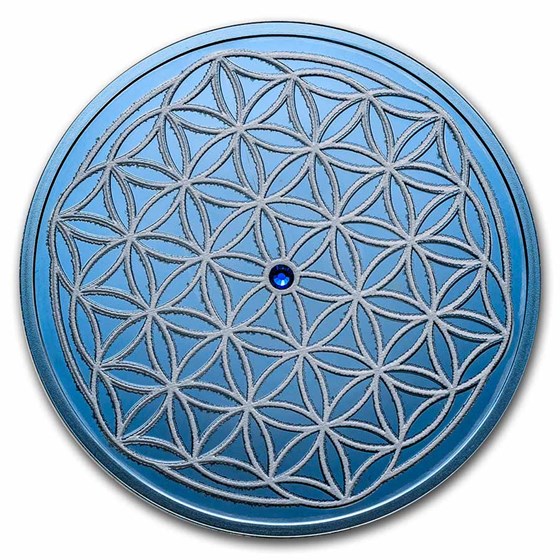 2022 Republic of Cameroon Silver Flower of Life