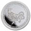2022 Republic of Chad 1 oz Silver Celtic Animals: Rooster BU