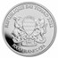 2022 Republic of Chad 1 oz Silver Mandala Crocodile BU