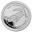 2022 Republic of Chad 1 oz Silver Mandala Crocodile BU