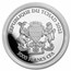 2022 Republic of Chad 1 oz Silver Mandala Zebra BU