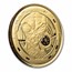 2022 Republic of Ghana 1/10 oz Gold 5 Cedis Space Alien