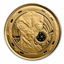 2022 Republic of Ghana 1/10 oz Gold 5 Cedis Space Alien