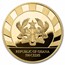 2022 Republic of Ghana 1 oz Gold Reindeer Proof