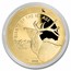 2022 Republic of Ghana 1 oz Gold Reindeer Proof