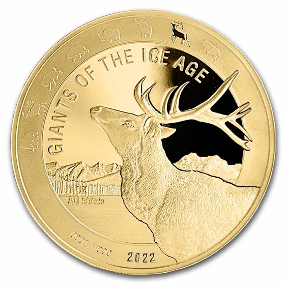 2022 Republic of Ghana 1 oz Gold Reindeer Proof 2022 Republic of Ghana 1 oz Gold Reindeer Proof