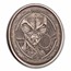 2022 Republic of Ghana 1 oz Silver 5 Cedis Space Alien Antique