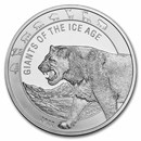 2022 Republic of Ghana 1 oz Silver Cave Lion BU
