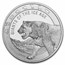 2022 Republic of Ghana 1 oz Silver Cave Lion BU