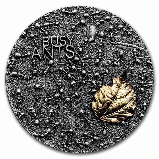 2022 Republic of Ghana 2 oz Silver Nature Architects: Busy Ants 2022 Republic of Ghana 2 oz Silver Nature Architects: Busy Ants