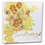 2022 Republic of Ghana 2 oz Silver Vincent Van Gogh - Sunflowers