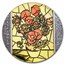 2022 Republic of Ghana 2 oz Silver Vincent Van Gogh - Sunflowers