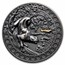 2022 Republic of Ghana 50 gram Silver Antique Panther