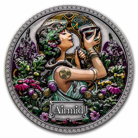 2022 Republic of Ghana Silver Goddesses of Healing: Airmid 2022 Republic of Ghana Silver Goddesses of Healing: Airmid