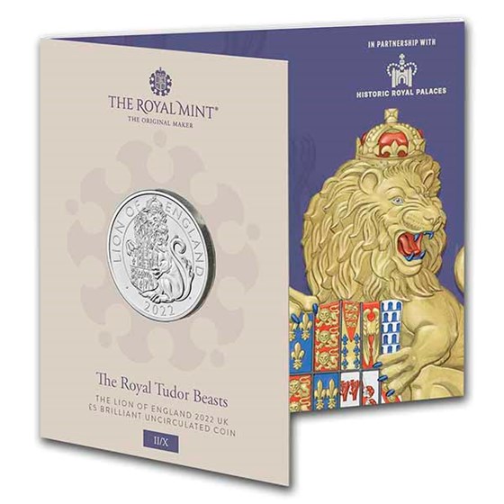 2022 Royal Tudor Beasts The Lion of England BU (in display card) 2022 Royal Tudor Beasts The Lion of England BU (in display card)