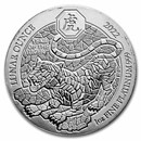 2022 Rwanda 1 oz Platinum Lunar Year of the Tiger BU