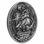 2022 Rwanda 3 oz Silver Nautical USS Constitution (HR, Antiqued)