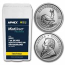 2022 S. Africa 1 oz Silver Krugerrand (MD Premier + PCGS FS Tube)