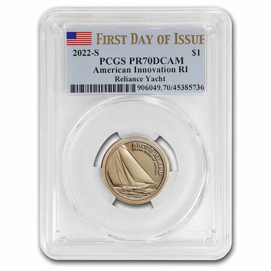 2022-S American Innovation $1 Reliance Yacht PR-70 PCGS (FDI) 2022-S American Innovation $1 Reliance Yacht PR-70 PCGS (FDI)