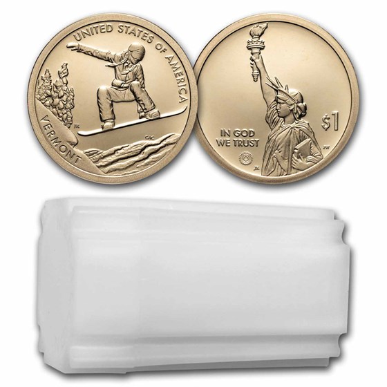 2022-S American Innovation $1 Snowboarding Prf (25-Coin Roll) 2022-S American Innovation $1 Snowboarding Prf (25-Coin Roll)