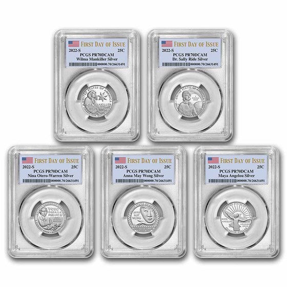 2022-S American Women Quarters Proof Set PR-70 (FDI) 2022-S American Women Quarters Proof Set PR-70 (FDI)