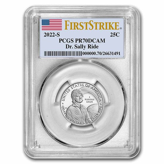 2022-S Dr. Sally Ride Quarter Proof PR-70 PCGS (FS) 2022-S Dr. Sally Ride Quarter Proof PR-70 PCGS (FS)