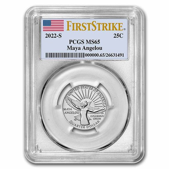 2022-S Maya Angelou American Women Quarter MS-65 PCGS (FS)