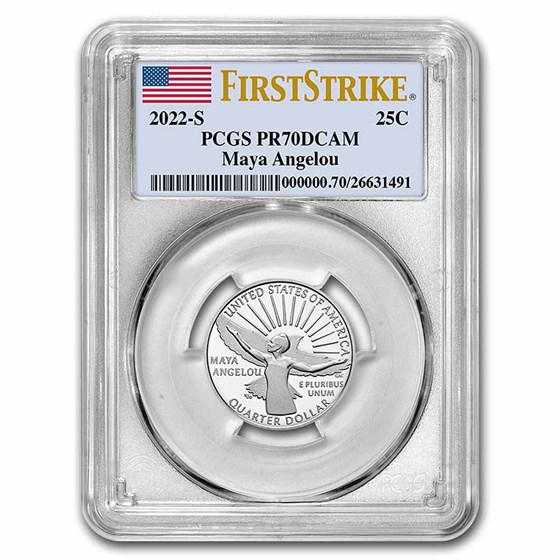 2022-S Maya Angelou Quarter Proof PR-70 PCGS (FS) 2022-S Maya Angelou Quarter Proof PR-70 PCGS (FS)