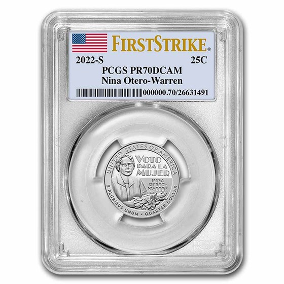 2022-S Nina Otero-Warren Quarter Proof PR-70 PCGS (FS) 2022-S Nina Otero-Warren Quarter Proof PR-70 PCGS (FS)