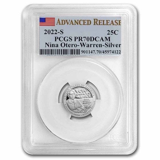 2022-S Nina Otero-Warren Quarter Silver Proof PR-70 PCGS (AR)