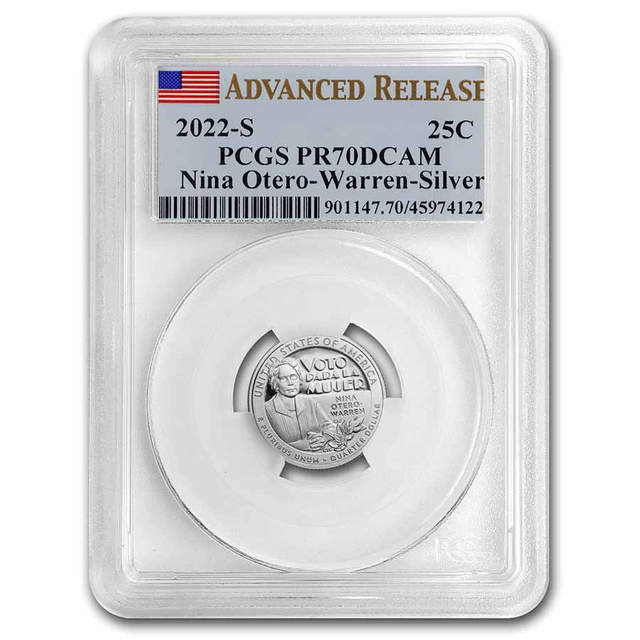 2022-S Nina Otero-Warren Quarter Silver Proof PR-70 PCGS (AR)