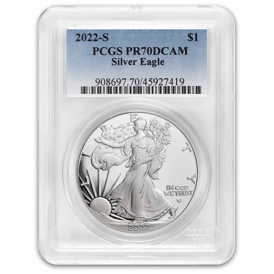 2022-S Proof American Silver Eagle PR-70 PCGS
