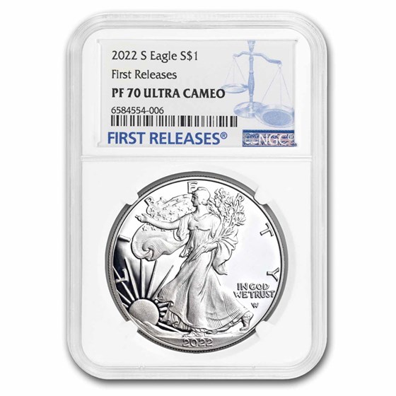 2022-S Proof Silver American Eagle PF-70 NGC (First Releases) 2022-S Proof Silver American Eagle PF-70 NGC (First Releases)