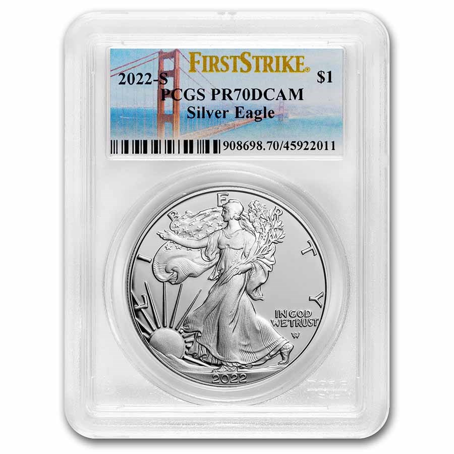 2022-S Proof Silver American Eagle PR-70 PCGS (FS, San Francisco)