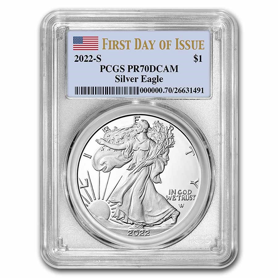 2022-S Proof Silver Eagle PR-70 PCGS (First Day of Issue)