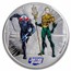 2022 Samoa 1/2 oz Silver Justice League: Aquaman vs. Black Manta