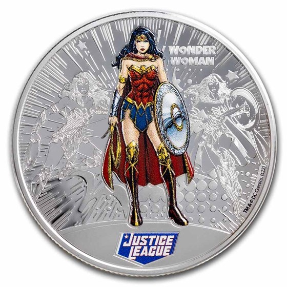 2022 Samoa 1/2 oz Silver Justice League: Wonder Woman 2022 Samoa 1/2 oz Silver Justice League: Wonder Woman